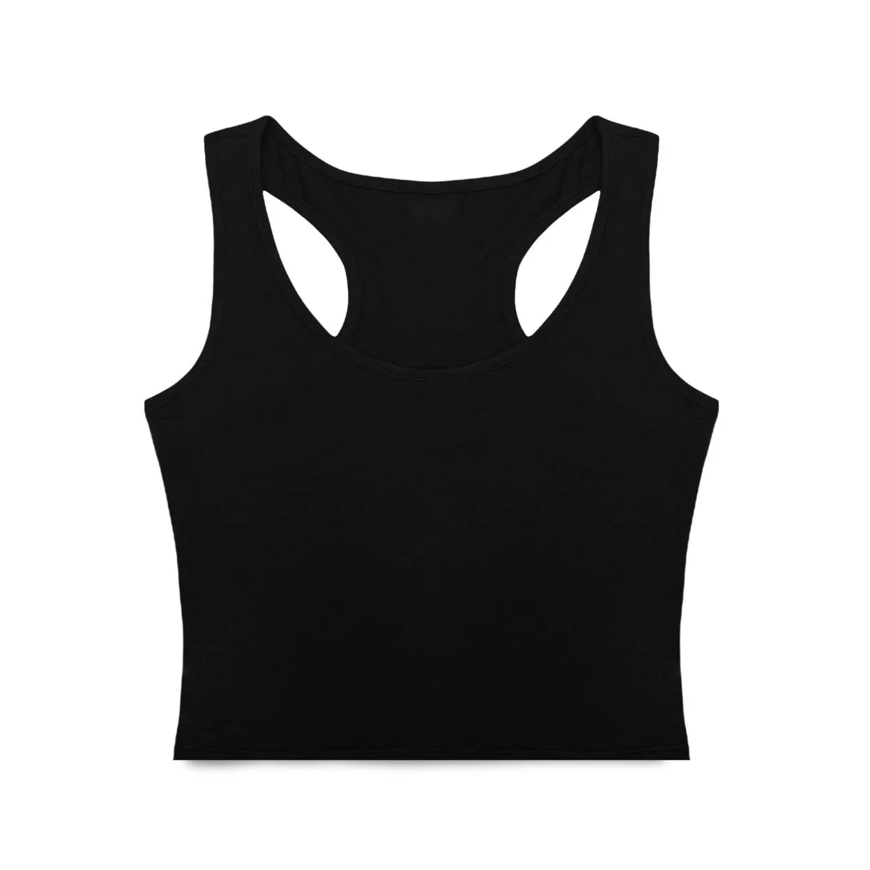 4 Pack Womens Crop Sleeveless Racerback Tank Tops Black Grey Navy White Sizes M-XL