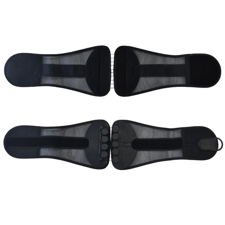 Adjustable Breathable Mesh Lumbar Support Belt, Specification: M(Black)