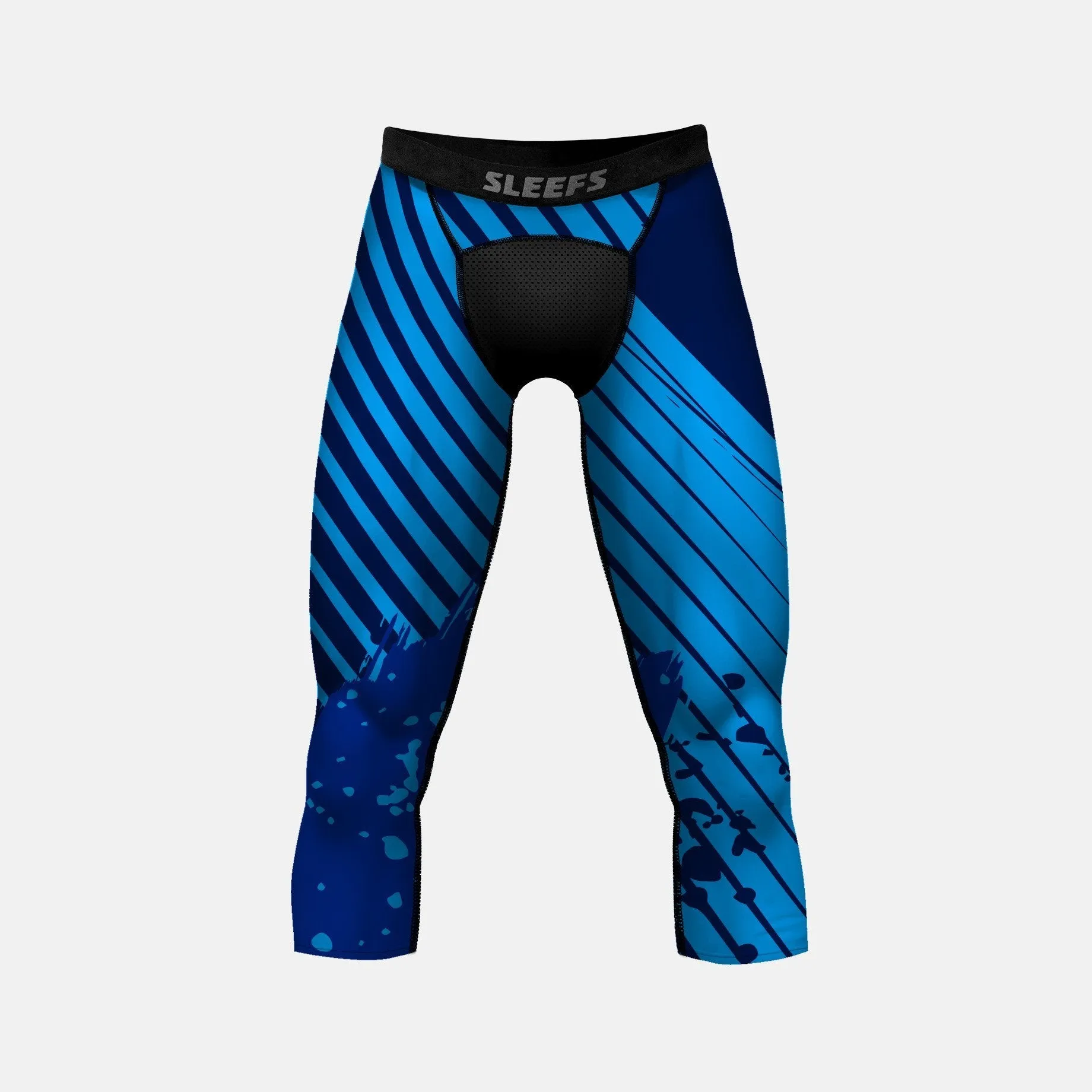 Aerial Blue Compression 3/4 tights / leggings