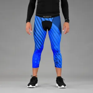 Aerial Blue Compression 3/4 tights / leggings