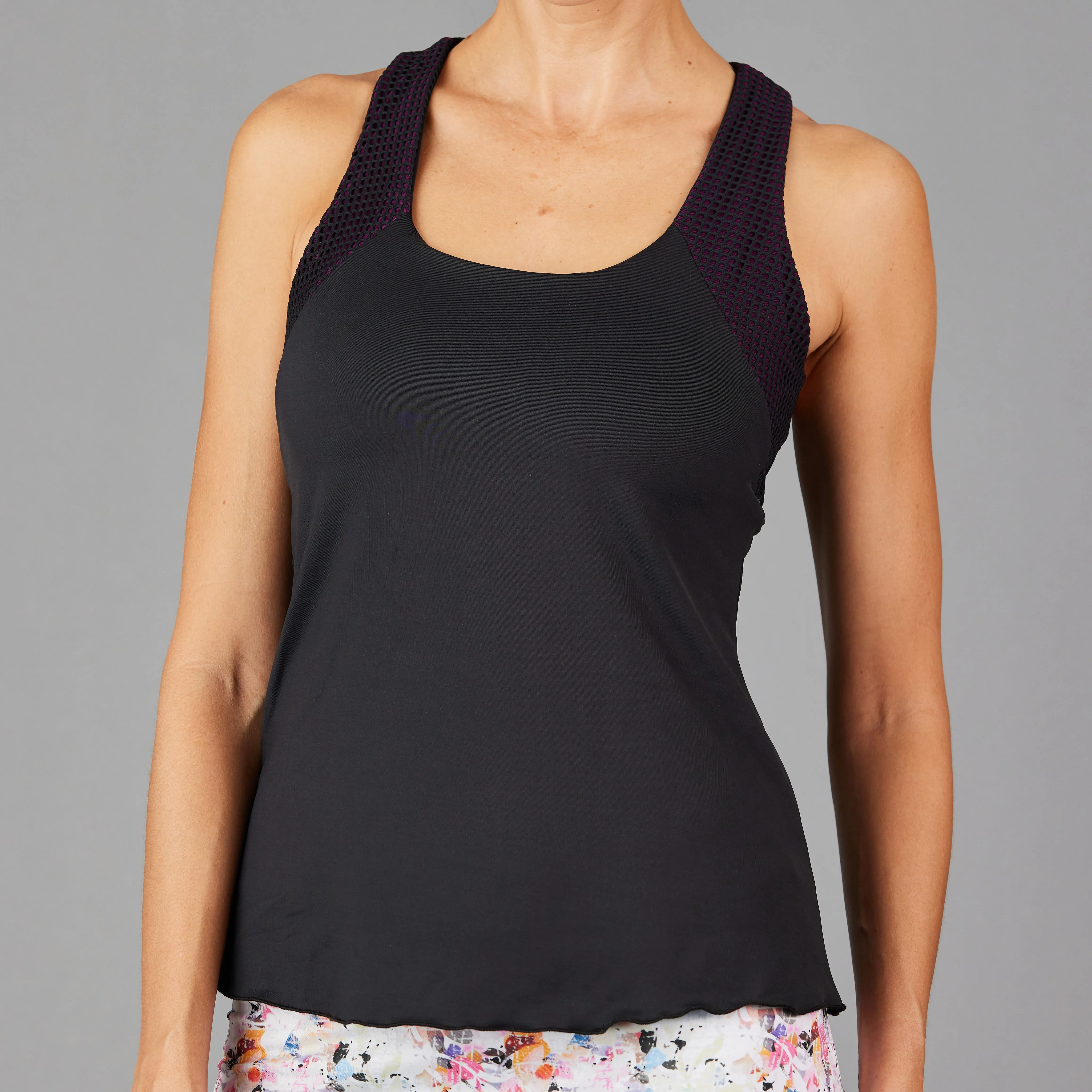 Amethyst Racerback Top (black)