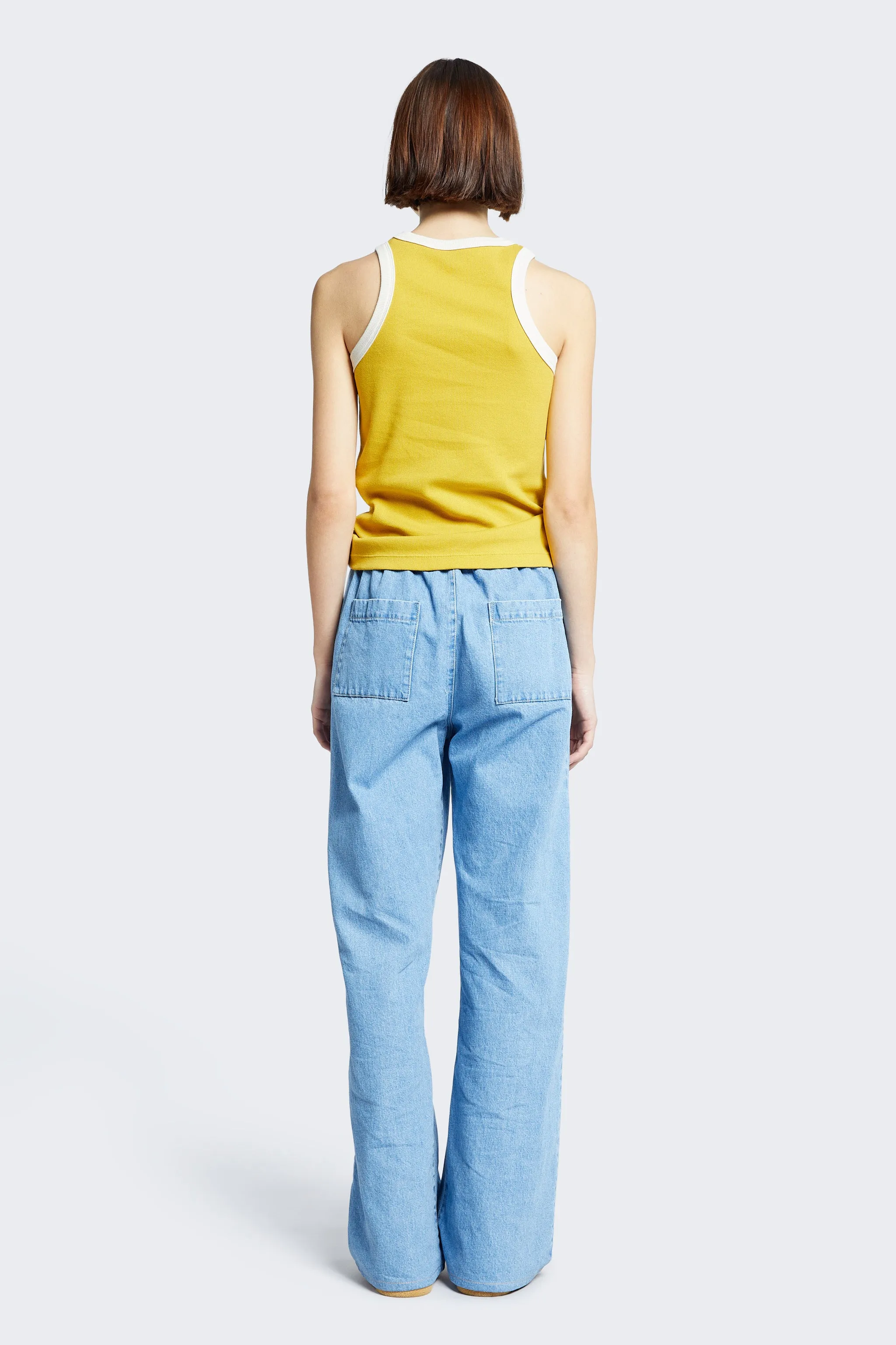 Bind Flux Racer Back Tank Gold/Ecru Bind