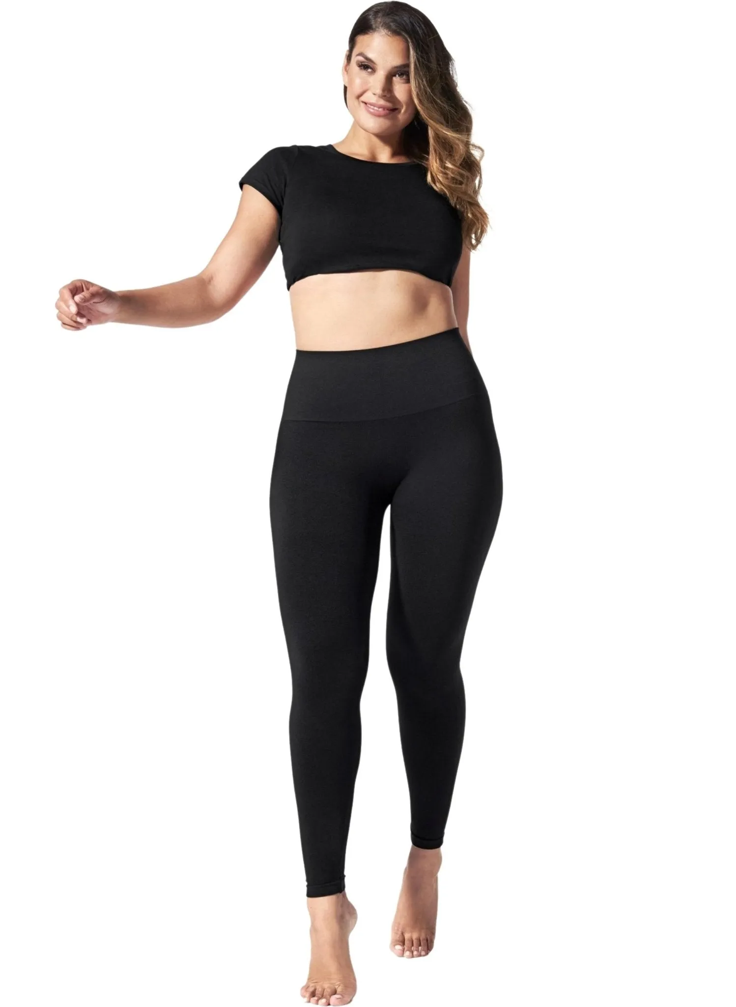 BLANQI Hipster Postpartum Support Leggings - Black
