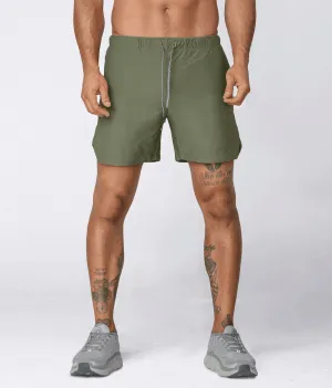 Born Tough Air Pro™ 7" Military Green 2 in 1 Men's Running Shorts with Liner