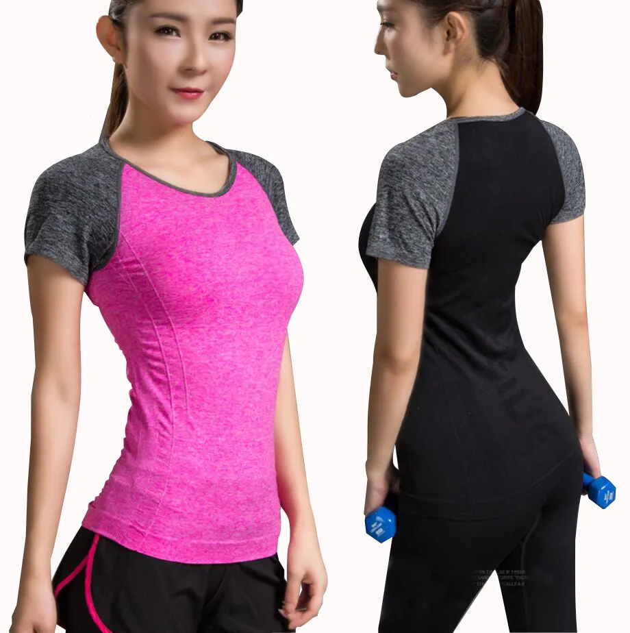 Gym Tights Women Black Yoga Shirt