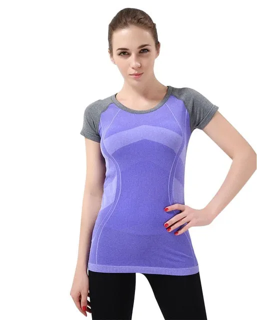 Gym Tights Women Black Yoga Shirt