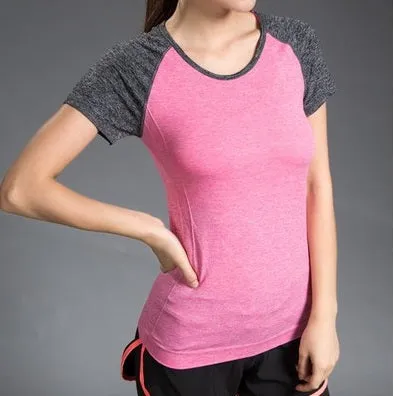 Gym Tights Women Black Yoga Shirt