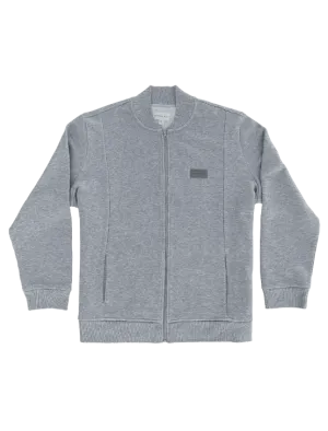 Heather Grey Bomber Jacket
