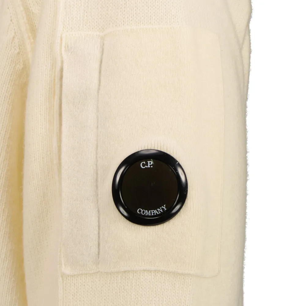 Knitted Zip-Up Lens Cardigan