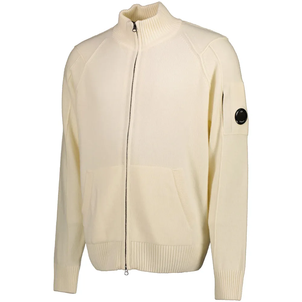 Knitted Zip-Up Lens Cardigan
