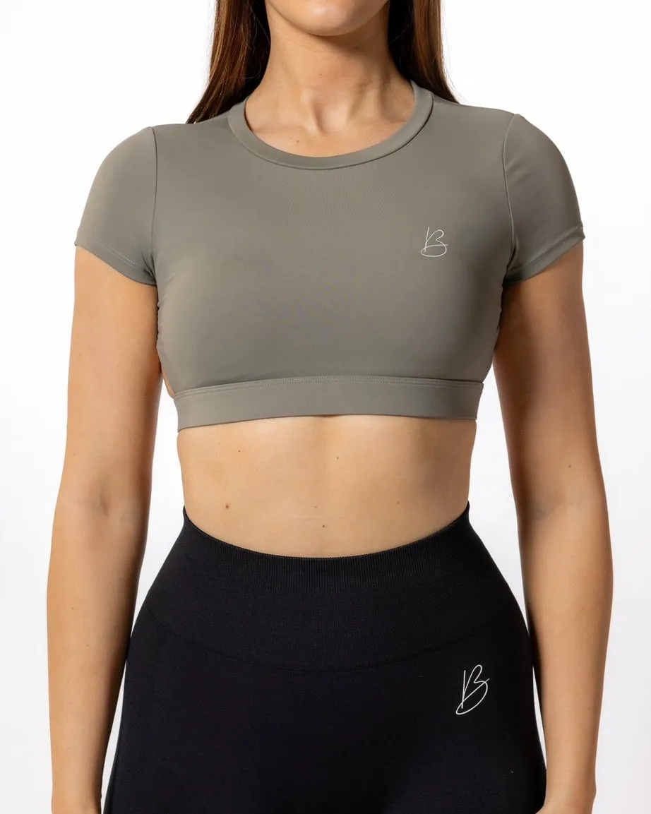 Matcha Open Back Crop