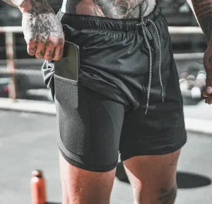 Men's 2-in-1 Athletic shorts - Built in Liner with Pocket