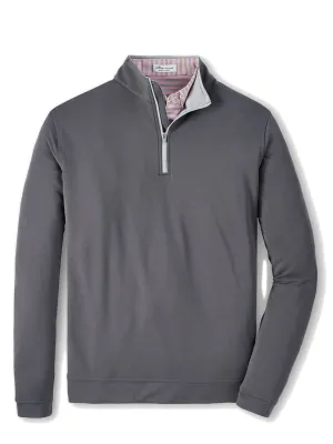 Peter Millar Perth Performance Quarter-Zip in Iron