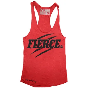 "FIERCE" Signature Series Racerback Tank (Red)