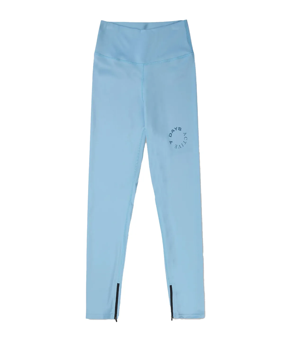 Signature Zip Tights in Dusk Blue