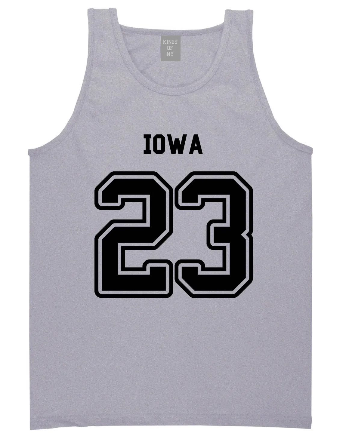 Sport Style Iowa 23 Team State Jersey Mens Tank Top