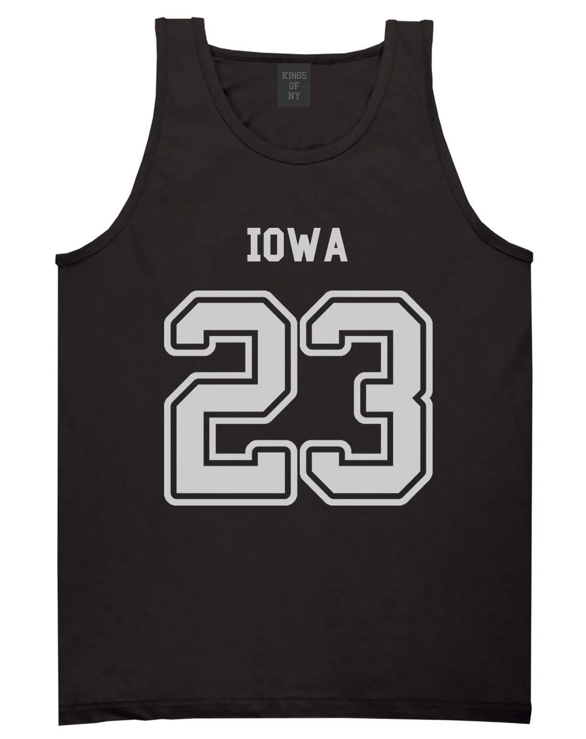 Sport Style Iowa 23 Team State Jersey Mens Tank Top