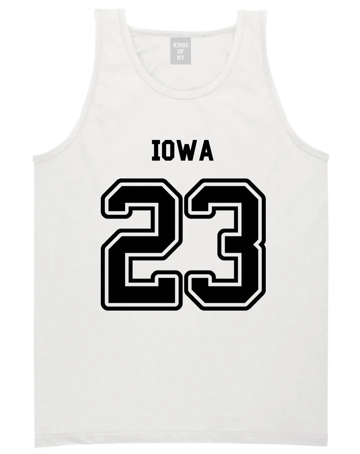 Sport Style Iowa 23 Team State Jersey Mens Tank Top