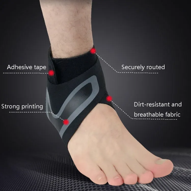 Sports Compression Anti-Sprain Ankle Guard Outdoor Basketball Football Climbing Protective Gear, Specification: XL, Left Foot (Black Green)