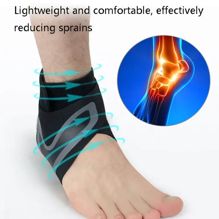 Sports Compression Anti-Sprain Ankle Guard Outdoor Basketball Football Climbing Protective Gear, Specification: XL, Left Foot (Black Green)