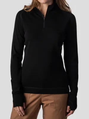 W's Baselayer 1/4 Zip - Black